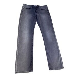 Frame Denim‎ L'Homme Slim Mens Grey Faded Slim Fit Jeans Size 34